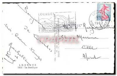 Lourdes — La Basilica — editore Cap — Verso