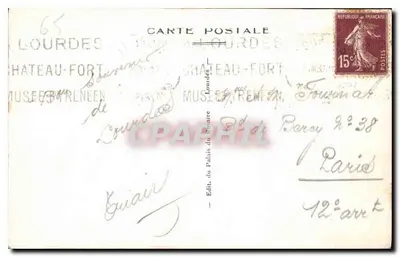 Lourdes — La Grotte — Éditeur du Château-Fort — Verso
