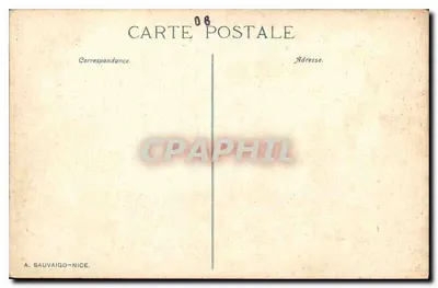 Nice - A Cascata do Castelo — N.D. Phot. n°328 — Verso