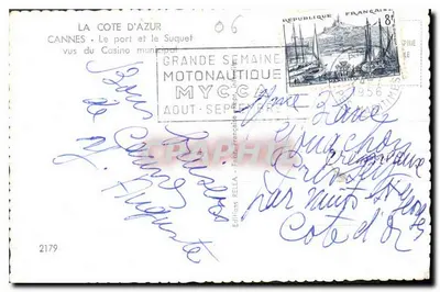 Cannes — Port i Suquet — Éditions Rella, n°2179 — Rewers