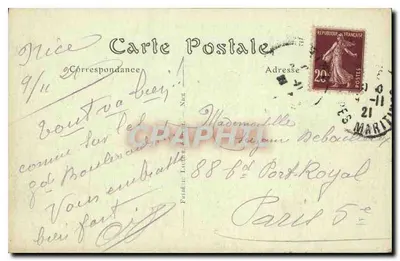 Nizza — Algemene uitzicht genomen vanaf het kasteel — F.L. n°188 — Achterkant