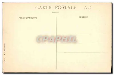 Menton, Widok z plaży — wydawnictwo L. A. C., Monte-Carlo — Rewers