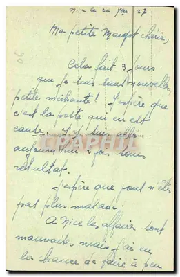 Nice — Ogród Króla Alberta I i Miejski Kino — wydawca anonimowy, nr serii 191 — Rewers