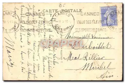 Wyspa Saint-Honorat — Abpia Lérins — Portyk wejścia — J. Gilletta & Cie, Wydawca, nr 147 bis — Rewers