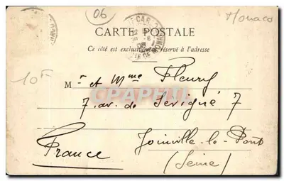 Monte-Carlo — Ogólny widok — Wydawnictwo Giletta, fot., Nice, n° 530 — Rewers