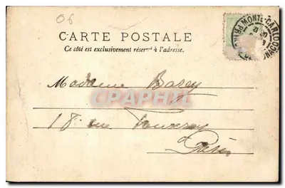 Monte-Carlo — Sala Koncertowa — Loggia — Wydawca: Faurion-Calletia, Nice, nr 653 — Rewers