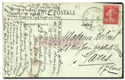 CANNES — Efekt fal i Góry Estérel — LL. n°41 — Rewers