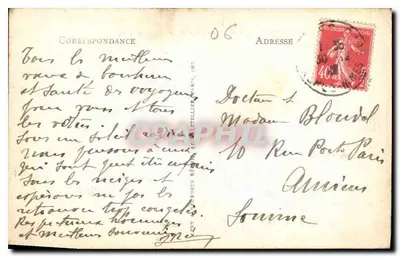 CANNES — La Promenade de la Croisette et le Mont-Chevalier — Verso