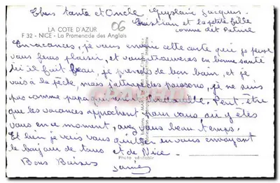 Vista aérea da Promenade des Anglais em Nice — A Costa do Azul — Edições MAR — Verso