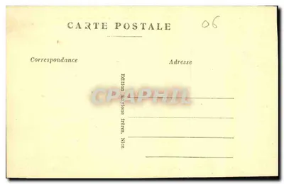Nice — Panorama wykonana z Zamku — B.F. — n° 110 — Rewers