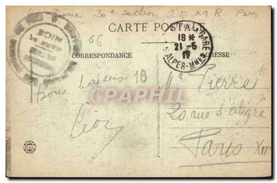 Nice — Ogólny widok ogrodów i Zatoki Aniołów — Wydawca G. Dettta, nr 139 — Rewers