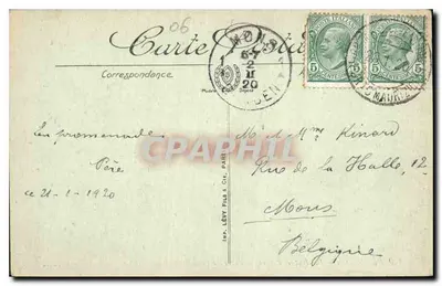 Menton — Les Rochers Rouges — granica francusko-italijska — Selecta n°119 — Rewers