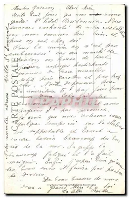 Menton — Widok z Rochers Rouges — Édition Villier, n° 953 — Rewers