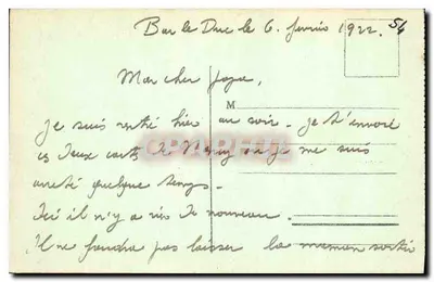Nancy - Plac Stanisława - Urząd Miasta (XVIII wiek) — Wydawnictwa Zjednoczone w Nancy, n°2 — Rewers