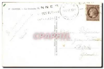 Cannes — La Croisette — Éditions G. Montluet — Rückseite