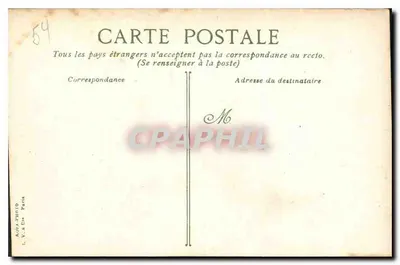 Nancy — O Hotel de Ville — L.V.A. Cie — Verso