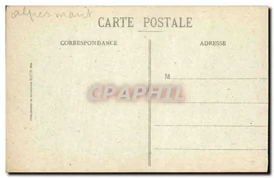 CANNES - Vista tirada da Califórnia e Montanhas de l'Estézel — Editora Cletta, n° 413 — Verso