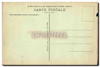 Versalles - Las Grandes Eaux en el Bassin de Neptuno — Edición Coste, 9, rue de Versailles — Reverso