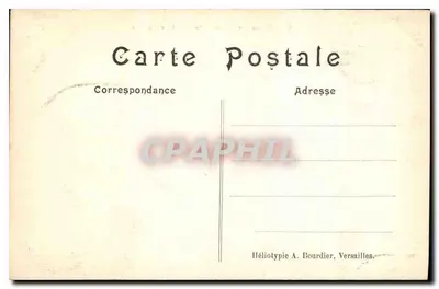 Park Versaille — Basen Apollon — Héliotypie A. Bourdier — Rewers