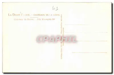 Castelo de Blois — Avenida François Ier — Edição Yvon — Verso