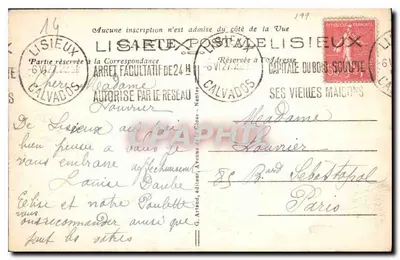 Lisieux Artystyczne — Katedra św. Piotra, z XII wieku, jest najstarszą gotycką świątynią Normandii. — Rewers