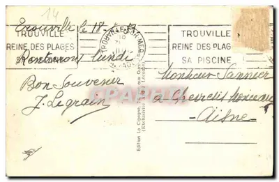 Trouville — El Casino — Edición La Cigogne (Exclusividad A. Locode) — Reverso