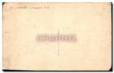 Lourdes - Objawienie - P.D. - Wydawnictwo P. Doucet Gourda — Rewers