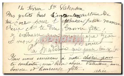 Menina pequena — com buquê de flores — editor Balife, n° 216 — Verso