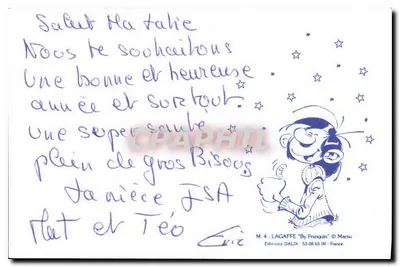 Lagaffe — Przesyłka ekspresowa na ogromne życzenia... — Franquin, seria M. 4, wydawnictwo Dalix — Rewers