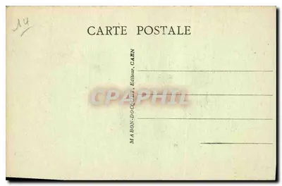 CAEN - Plac Świętego Zbawiciela — figura centralna i kościoł — MABON-DOCUILL, Wydawca, CAEN, nr 78 — Rewers