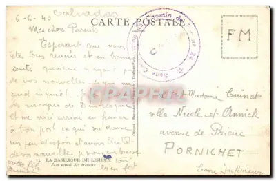 Basílica de Lisieux — Estado atual das obras — A Basílica de Lisieux, editor desconhecido — Verso