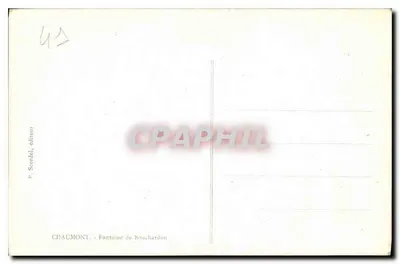 Chaumont - Fontanna Mouchardonn — P. Scordal, wydawca — Rewers