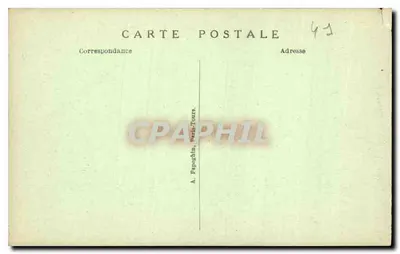 Blois (Loir-et-Cher) — O Castelo (Monumento Histórico) — Ala Luís XII (Leste) — Verso