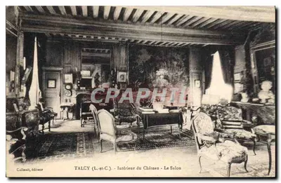 TALCY (L.-et-C.) - Interior do Castelo - O Salão — Callault, editor