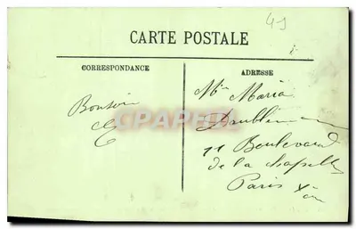 Blois — O Castelo — Salão de Honra — Médaillon de Cheminée — LL — Verso