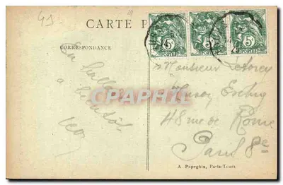 Castello di BLOIS — La Statua Equestre di Luigi XII — A. P. — Verso
