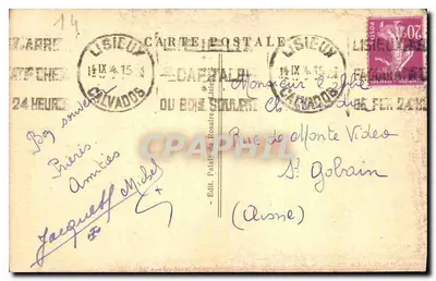 Lisieux — Budynki dołączone do Karmelu — Pałac Rosary — Rewers