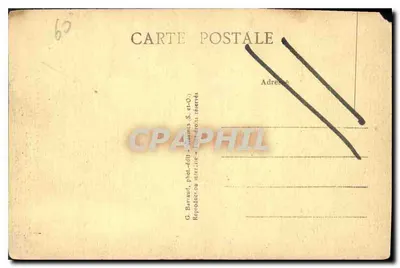 Plaża Lys-Chantilly, Boran-sur-Oise — Zegar na plaży i poczta Speaker — G. Barraud, fot. ed. S. et O. — Rewers
