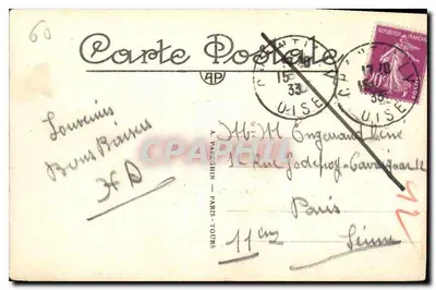 Castelo de Chantilly — A Fachada e a Capela — A.P. — Verso