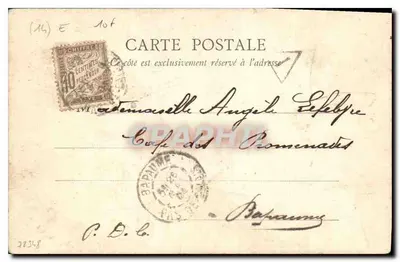 Caen — Hof van het Stadhuis — B.F. Paris — Achterkant