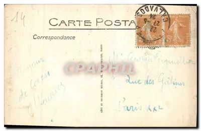 Zamek w Caen — Portal zwany Ratunkowy — Libois, Wyd. Caen, nr 20 — Rewers