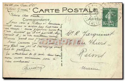 Villers-sur-Mer — Les Rochers Noirs — LL. — N° 82 — Reverso