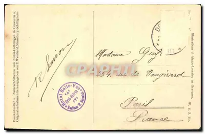 Castelo de Drei-Aehren-Elsass — Alsace-Trois-Epis — Editor Balla-Vues — Verso