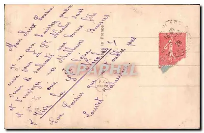 Dziewczyna w stroju świątecznym — S. Nicolas — wydawca S. Nicolas n° 2585 — Rewers
