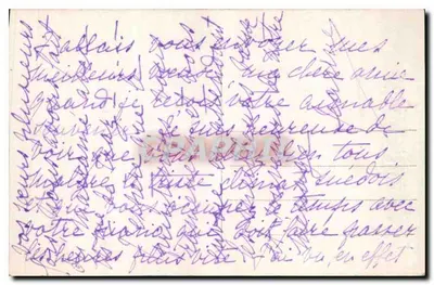Dziewczyna w pelerynie trzymająca bukiet — Szczęśliwego Nowego Roku — A.N. Paryż n°1462 — Rewers