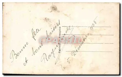 Niña jugando con un teléfono — Tarjeta postal antigua 1920 — editor 'C. R.' — Reverso