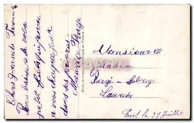 Młoda dziewczyna trzymająca koszyk z kwiatami — DÉDÉ PARIS 1109 — Rewers