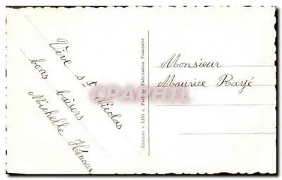 Menina pequena com vestido de mangas largas — decoração paisagística — Edições LEO, Paris, n° 5669 — Verso