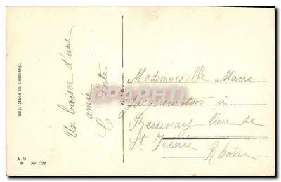 Um beijo de amigo — Imp. Made in Germany, AS Nr. 521 — Verso