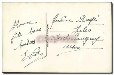 Dziewczyna w stroju św. Barbary — wyd. Olivieri, Nanterre, nr 2911 — Rewers
